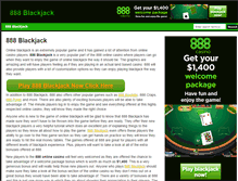 Tablet Screenshot of 888blackjack.net